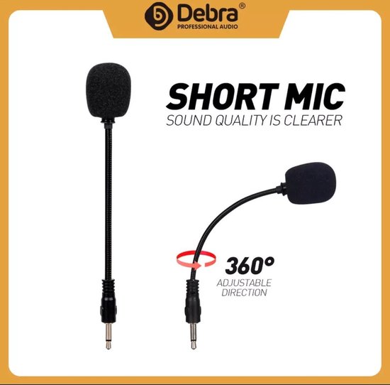 Debra Mini draagbare draadloze Interview Zender microfoon | bol.com
