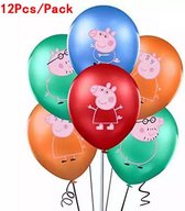 Peppa Pig Partij Decoratie Kleurrijke Latex Ballonnen Cartoon Patroon Piggy George Jongens Meisjes Verjaardag