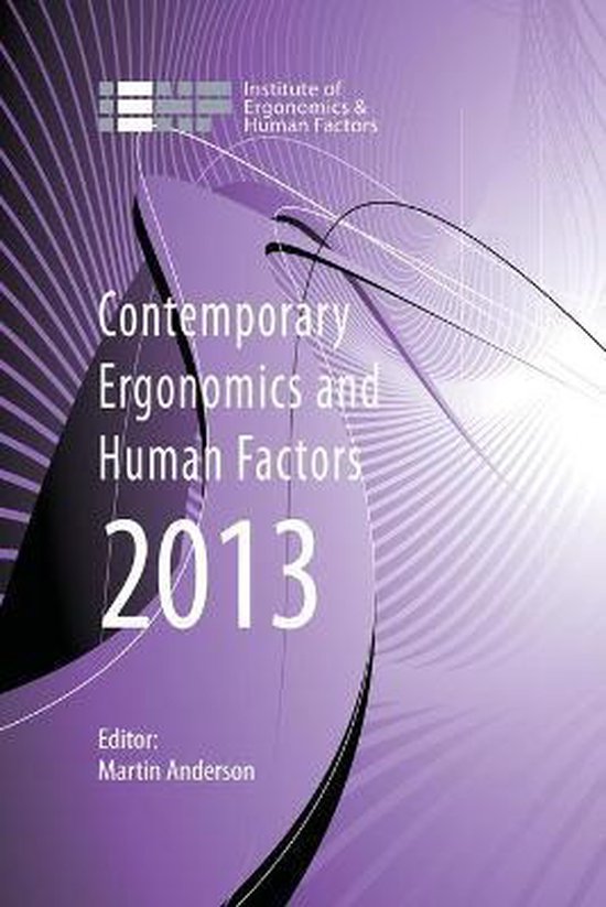Contemporary Ergonomics and Human Factors 2013 - cover