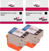 Go4inkt compatible met Epson 202XL twin pack inkt cartridges zwart bk - 2 stuks - Expression Premium XP-6000 XP-6005 XP-6100 XP-6105