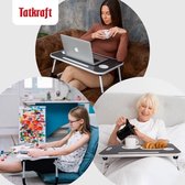 Tatkraft Casper - Multifunctionele Opvouwbare Laptoptafel Ontbijt Op Bed Tafel - Met Smartphone Tablet Standaard - Geschikt Voor Apple iPad/ Macbook Air/Pro 12/13/15 Inch Stand Taf