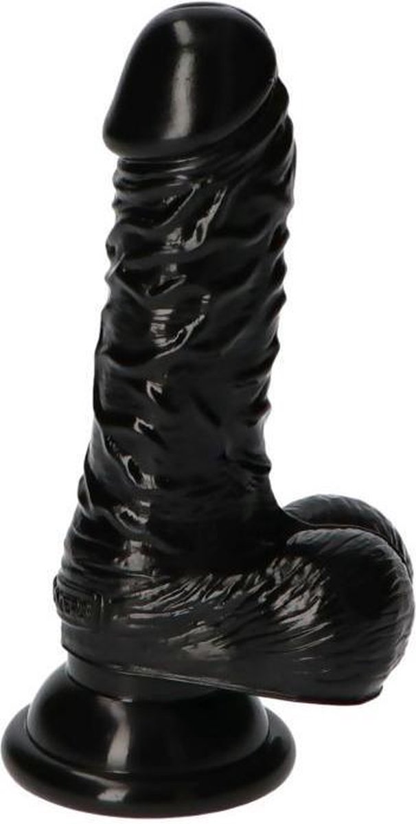 Goedkoopste Dildo Leo - 10,5 cm - Made in Italy - Biobased - Ftalaten vrij - Zwart
