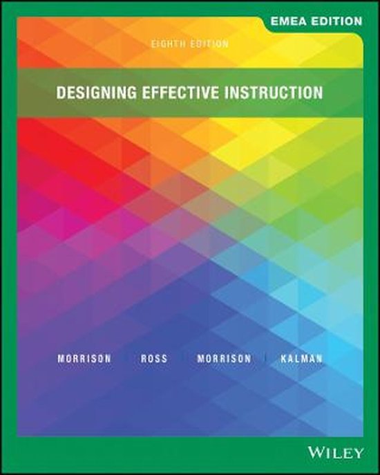 Foto: Designing effective instruction emea edition