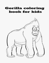 Gorilla coloring book for kids