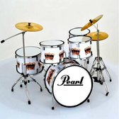 Miniatuur Pearl drumstel kroon