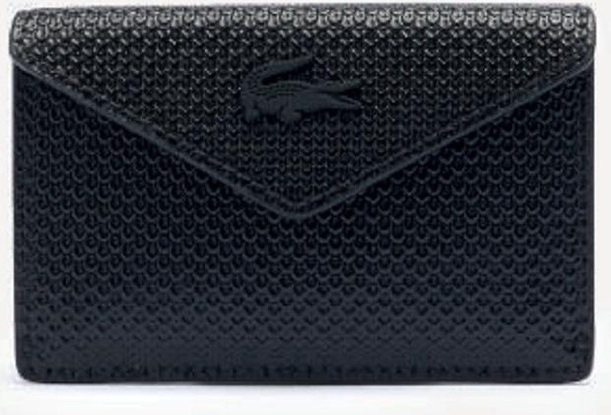 Lacoste Chantaco envelope CC holder heren piquéleer noir