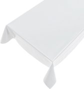 Tafelzeil/tafelkleed wit 140 x 245 cm - Tuintafelkleed