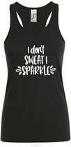 Sporttop- Tanktop-Sol- NRG sportswear- zwart- sparkle-L