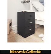 luxe nachtkastjes set van 2 zwart - nachtkastje - 2 stuks - slaapkamer - industrieel - modern - meubels - Nieuwste Collectie