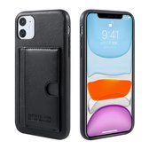 Fonu Backcase hoesje met kaarthouder iPhone 12 Mini Zwart