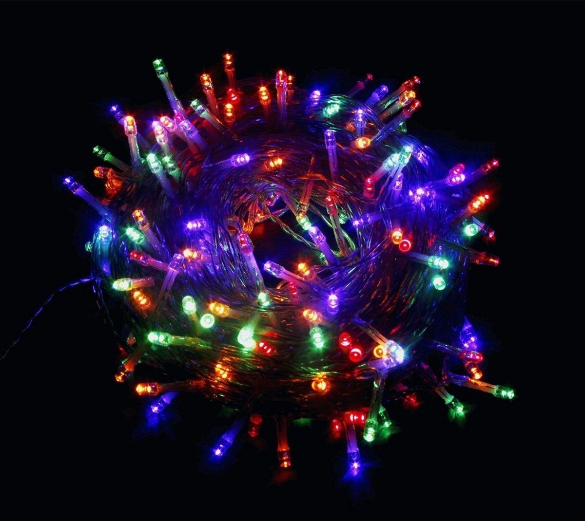 Bol.com Kerstboomverlichting Voor Binnen - 10 Meter - RGB Gekleurde Verlichting aanbieding