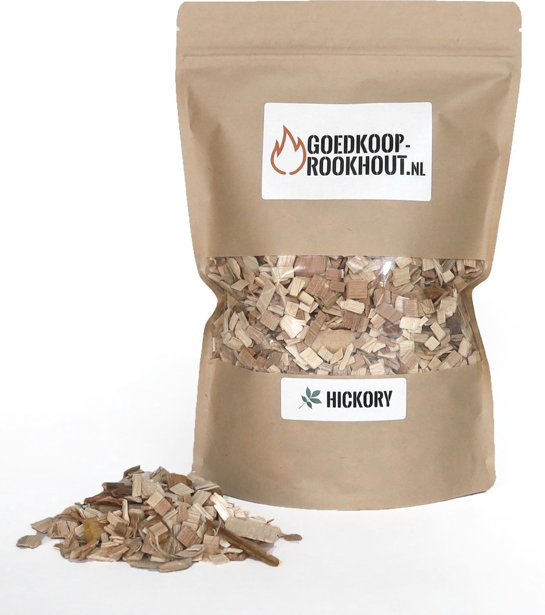 Hickory rooksnippers - 500 gram (2 liter) - Rookhout - BBQ