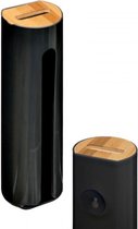 Tissue box Bamboe ZWART | make up doekjes – tissuedoos  tissue box houder – servettenhouder zuignappen spiegel
