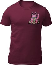 Chinese Cats Money Bags - Teddy The Gangster - Heren T-Shirt - Getailleerd - Katoen - Ronde Hals