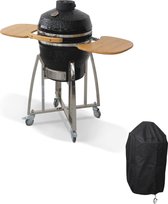 Alice's Garden Keramische houtskoolbarbecue - Kamado - Ø45cm - Zwart