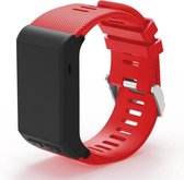 Horlogebandje Geschikt voor Garmin Vivoactive HR  Rood - Siliconen - Horlogebandje - Polsbandje - Bandjes.nu - Polsband