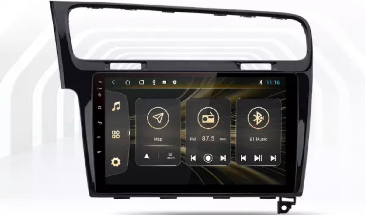 Piepen lelijk Kwik Volkswagen Golf 7 Android 10 navigatie en multimediasysteem 4+64GB + GRATIS  CAMERA | bol.com