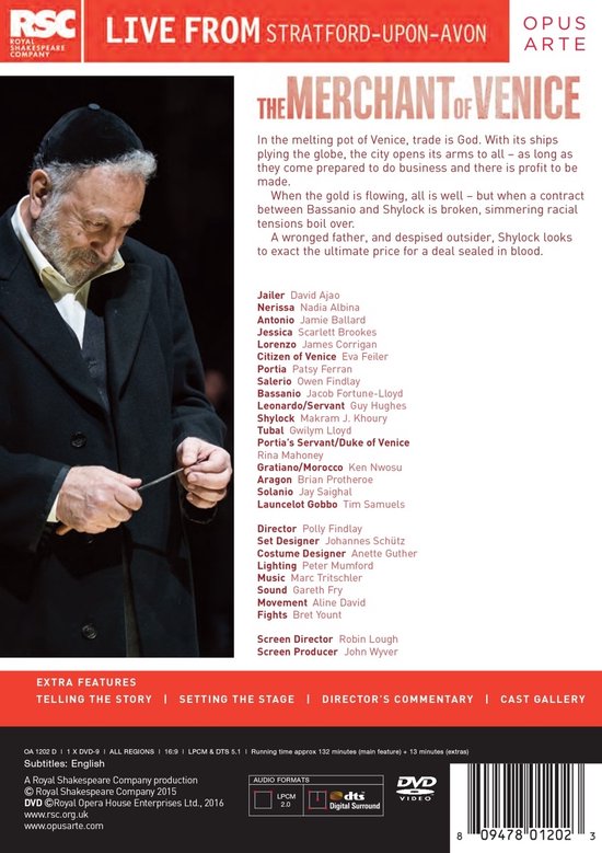 Royal Shakespeare Company The Merchant Of Venice (DVD), Royal