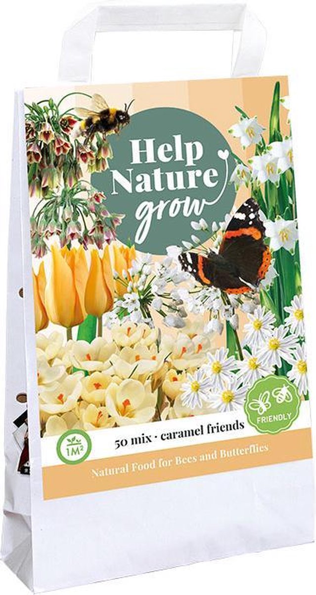 Jub Holland bloembollen mix - Help Nature Grow 'Caramel Friends' - 50 stuks