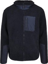 Urban Classics Kinder Jacket -Kids 122- Boys Sherpa Blauw