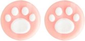 FSW-Prodcuts - Thumb grips - 1 Paar = 2 Stuks - Nintendo Switch & Lite - Joystick/Controller Grips - Joy-Con Thumbsticks - Thumbgrips - Switch grips - Roze / Wit