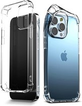 HB Hoesje Geschikt voor Apple iPhone 13 Pro Max Transparant - Extra Stevig Anti-Shock Hybrid Back Cover