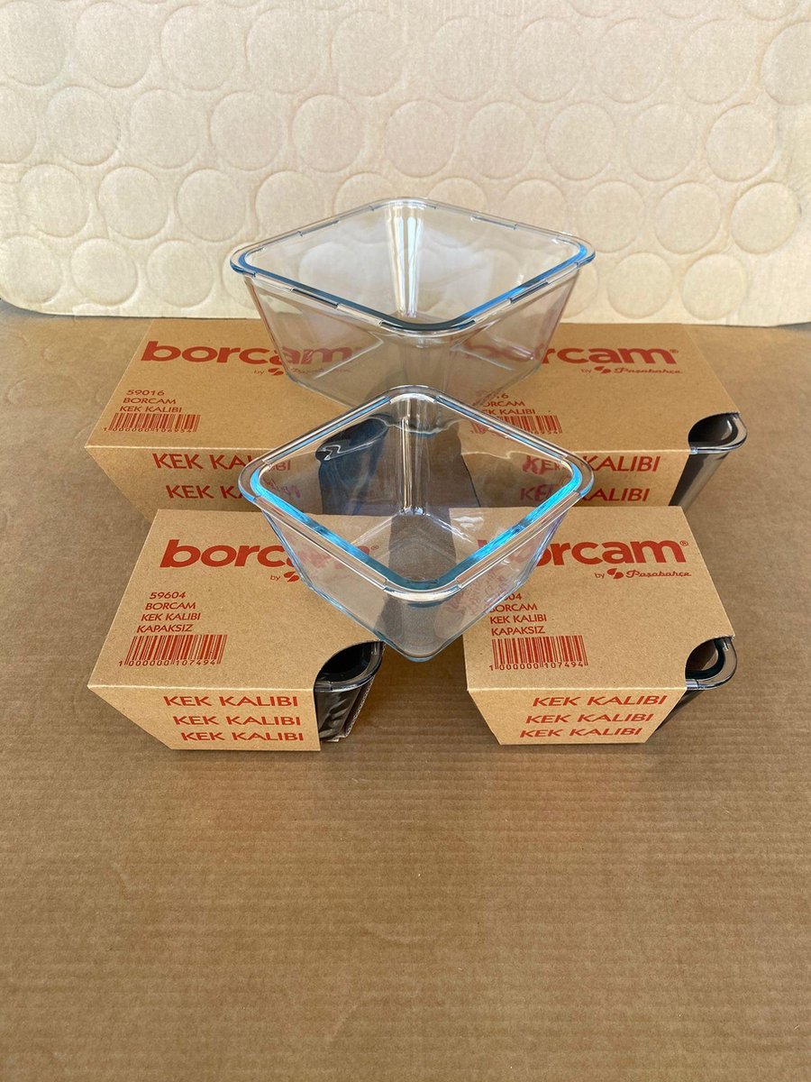 Borcam – Glazen Bakvorm – Klein Vierkant