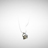 madame chai - zilveren ketting 925 - ketting met koperen theepot - theepot - ketting met hanger - mooie cadeau