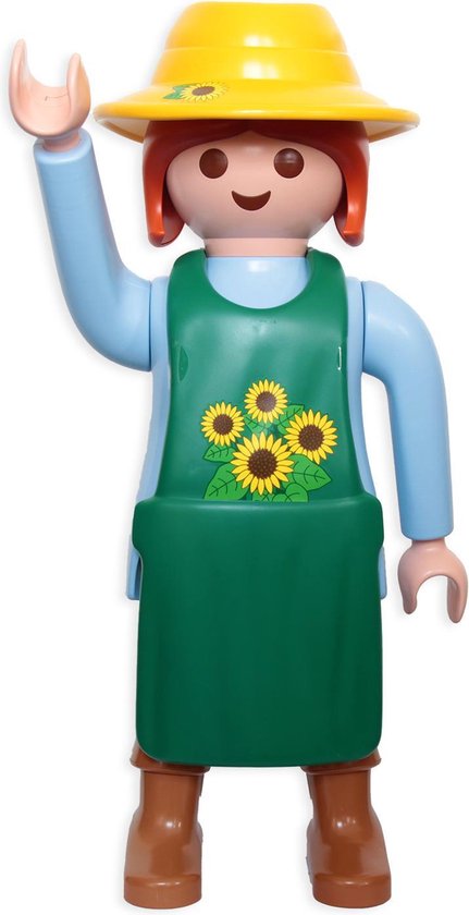 Playmobil Tuinvrouw XXL Lechuza zonnebloem 64cm voor tuin of huis decoratie exclusief. Komt in neutrale kartonnen doos.