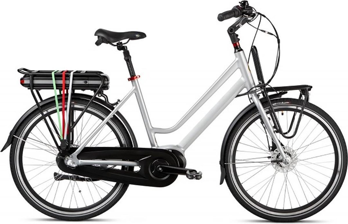 CycleDenis Elektrische dames transportfiets Trager 26 middenmotor N3 grijs