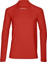 Masita | Thermoshirt Dames Lange Mouw Colshirt Skin Trainingsshirt Heren Kind Unisex 100% Polyester Sneldrogend - RED - 128