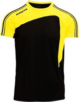 Masita | Sportshirt Forza - Licht Elastisch Polyester - Ademend Vochtregulerend - BLACK/YELLOW - M