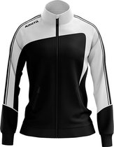 Masita | Trainingsjack Dames - Forza Sportvest - Warm bij Koud weer - Steekzakken - BLACK/WHITE - 38
