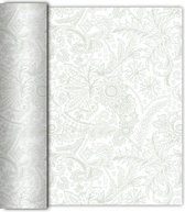 GALA Tafelloper Fay White Silver 40cm x 6m Dessin