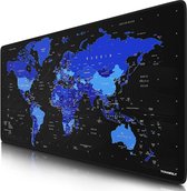 Titanwolf – XXL gaming muismat 900 x 400 mm – tafelonderlegger mousepad – precisie en snelheid – rubberen onderkant voor stevige grip – antislip duurzaam waterafstotend – Global Bl