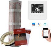 InnovaHeat Elektrische Vloerverwarming op Mat 1 m² + Thermostaat Calypso WiFi