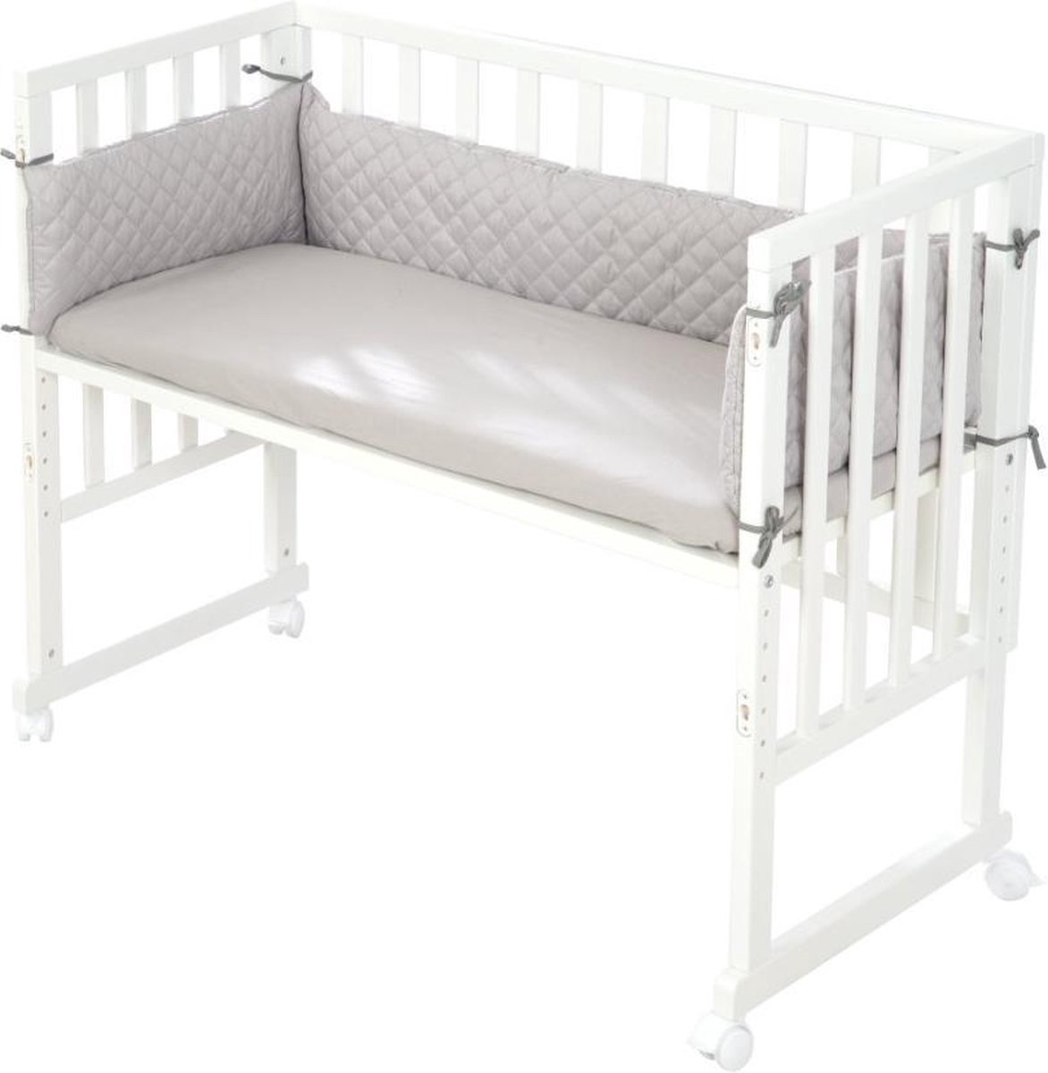 roba Stuben- & Beistellbett 3in1 mit Barriere Style grau