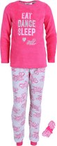 Roze pyjama EAT DANCE SLEEP 140