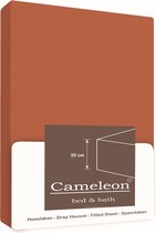 Hoeslaken Cameleon brons 180x200+30 cm