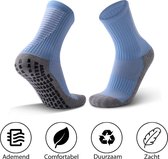 MyStand® Gripsocks Chaussettes Voetbal Sport Grip Anti Blisters Unisexe Taille Unique - Blauw Clair