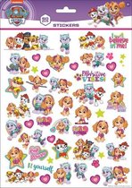 stickers Paw Patrol 25 x 21 cm paars 50 stuks