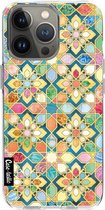 Casetastic Apple iPhone 13 Pro Hoesje - Softcover Hoesje met Design - Gilded Moroccan Mosaic Tiles Print
