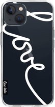 Casetastic Apple iPhone 13 Hoesje - Softcover Hoesje met Design - Written Love White Print