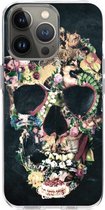 Casetastic Apple iPhone 13 Pro Hoesje - Softcover Hoesje met Design - Vintage Skull Print