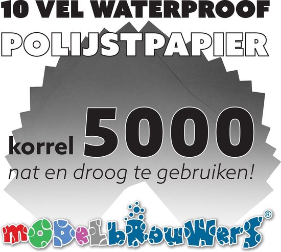 Waterproof polijstpapier 5000 (10 stuks) | bol.com