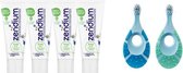 Zendium Kids Nijntje 0-5 jaar Tandpasta - 4 x 50 ml + 2x Jordan Tandenborstel Step By  Step (blauw)