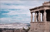 Walljar - Griekenland - Parthenon - Muurdecoratie - Canvas schilderij