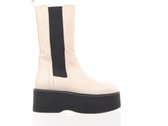 MAURY Chelsea Boot op plateauzool - beige - maat 41