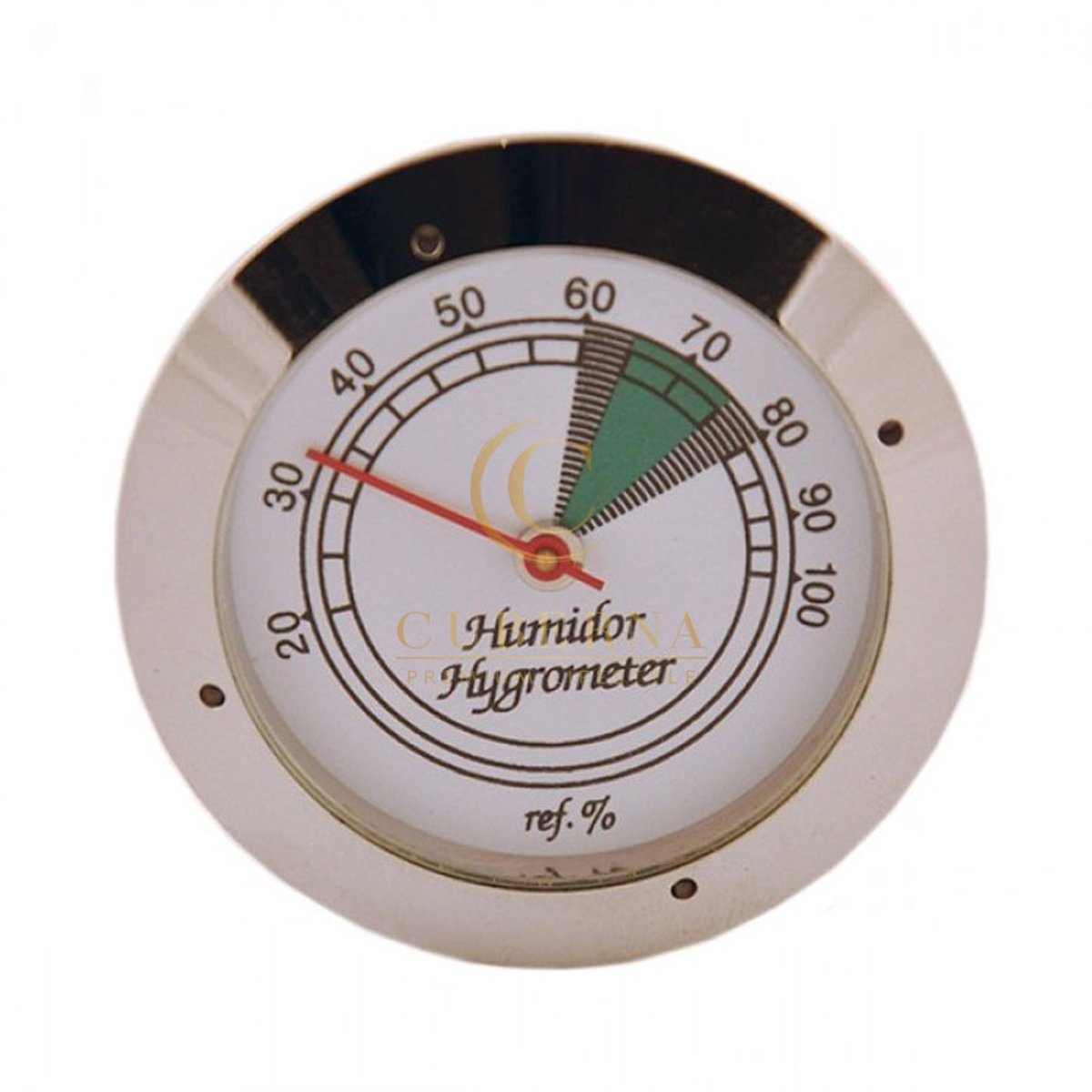 Hygrometer basis zilver