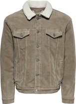 Only & Sons Louis Life Jas - Mannen - Bruin - Wit